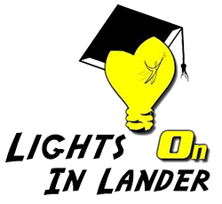 Lights on in Lander logo